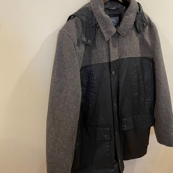 Vince Camuto Wool Blend Technical Anorak Large - Picture 3 of 16